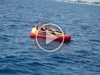 Tubing Behind Boat